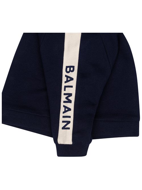 Felpa, unisex, logata. BALMAIN | BZ4390 Z3183617BC